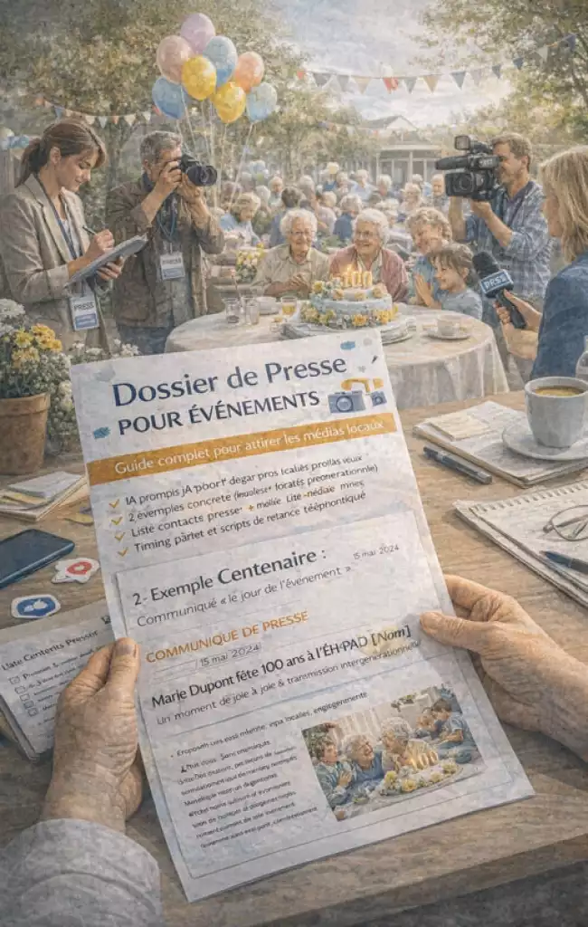 Dossier de presse pour événements