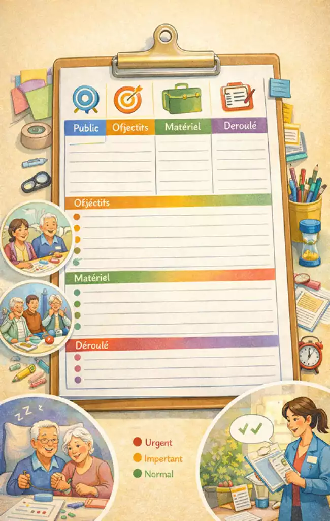 Fiche de préparation d'activité type