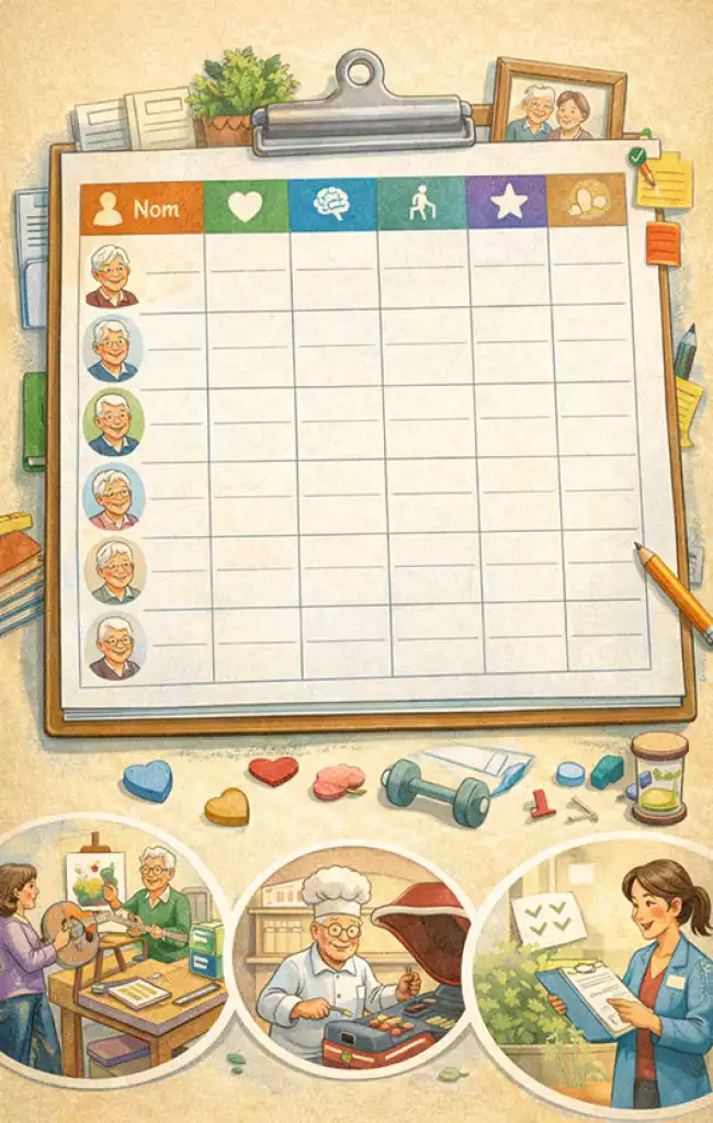 Tableau de suivi individuel des participants