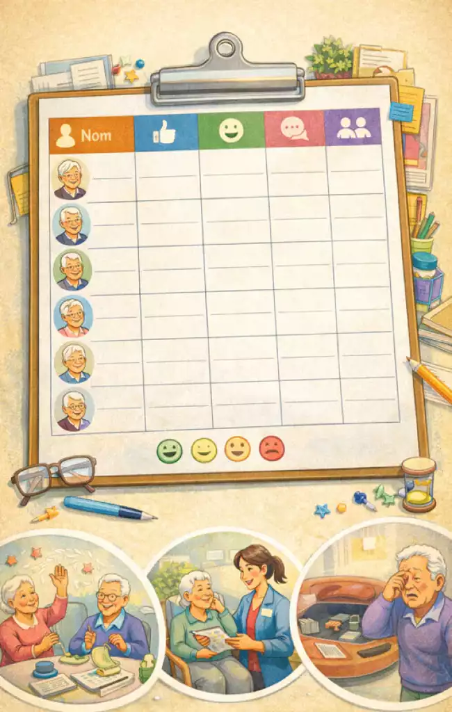 Grille d'évaluation de participation